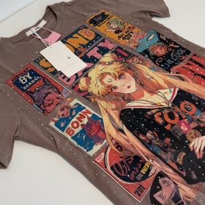 Graphic Kids T-Shirt with Anime Design